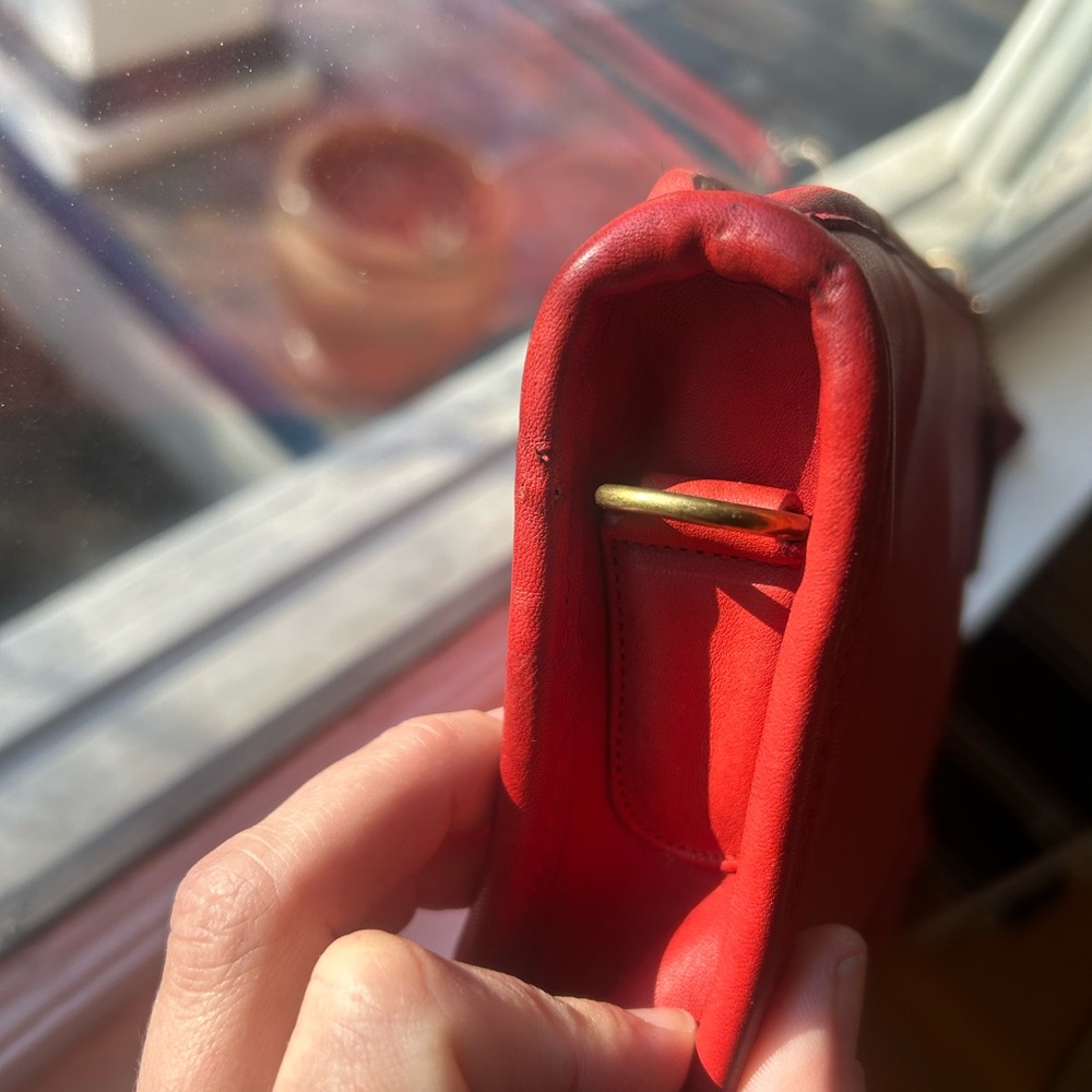 COACH Red Vintage Basic Bag - Picture 4 of 15